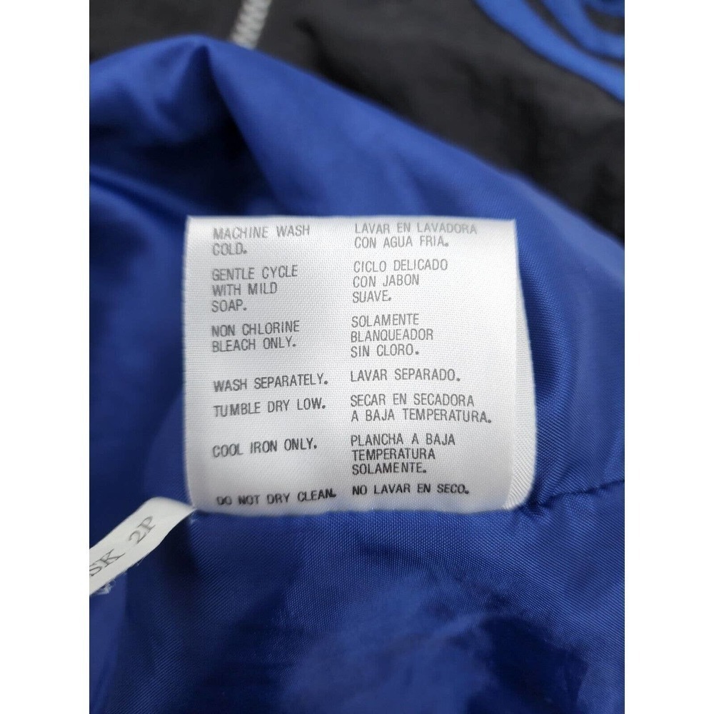 Vintage Starter Nylon Windbreaker Blue Long Sleeve Jacket Men's Size Large - Picture 7 of 11